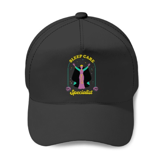 Disney Villains Maleficent Sleep Care Specialist Chest Logo Baseball Caps