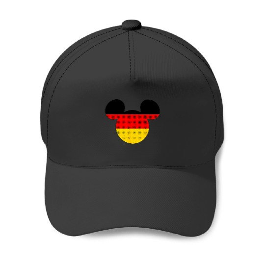 Disney Mickey Mouse Logo Germany Flag Fill Baseball Caps