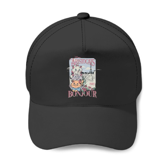 Disney The Aristocats Bonjour Paris Since 1979  Ad Baseball Caps