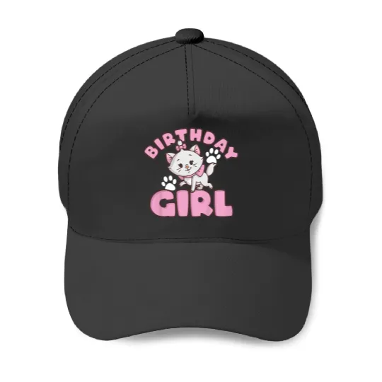 Kids Disneyss The Aristocats Birthday Girl Cute Marie Logo Youth Baseball Caps