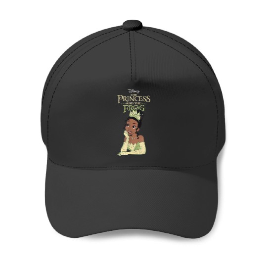 Disneyss The Princess And The Frog Iconic Tiana Chest Poster Baseball Caps