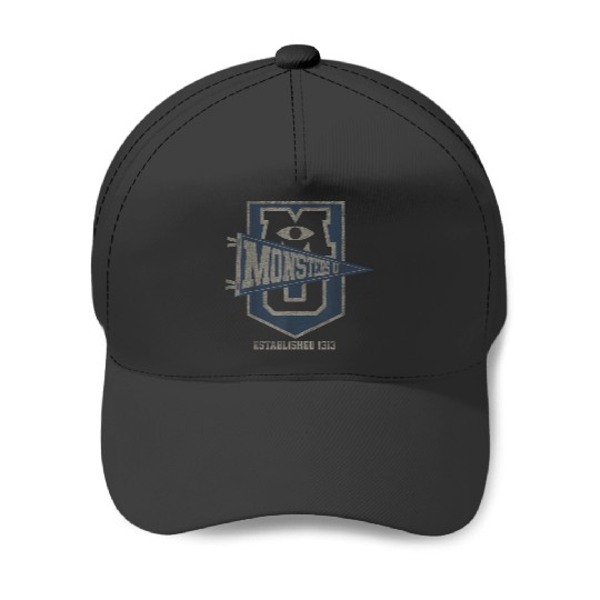 Disneyss Pixars Monsters University Vintages Collegiate Mu Badge Baseball Caps