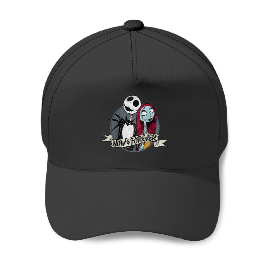 Disneyss Nightmare Jack Sally Now And Forever Baseball Caps