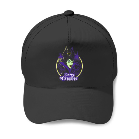 Disneyss Sleeping Beauty Maleficent Smiling Party Crasher Baseball Caps
