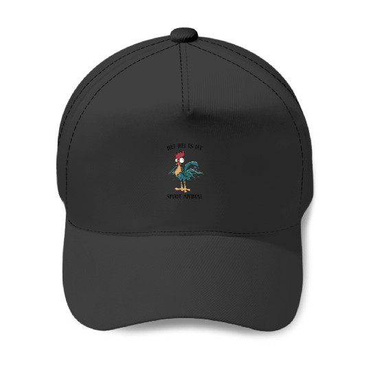 Disneyss Moana Hei Hei Is My Spirit Animal Portrait Baseball Caps