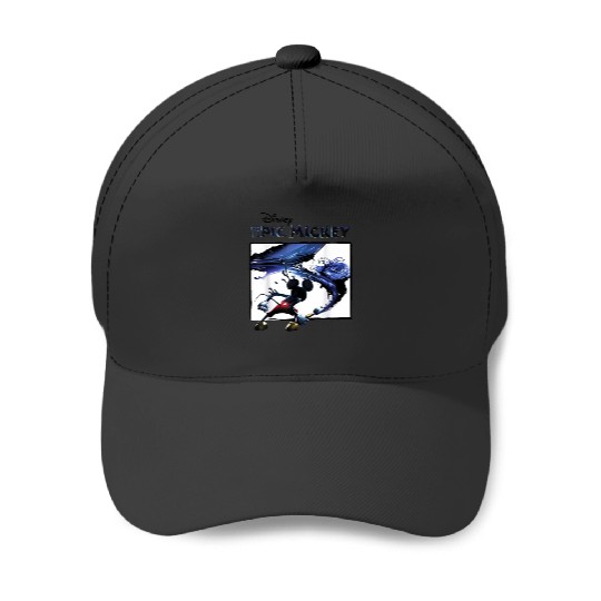 Disney Epic Mickey Painting Portrait Baseball Caps