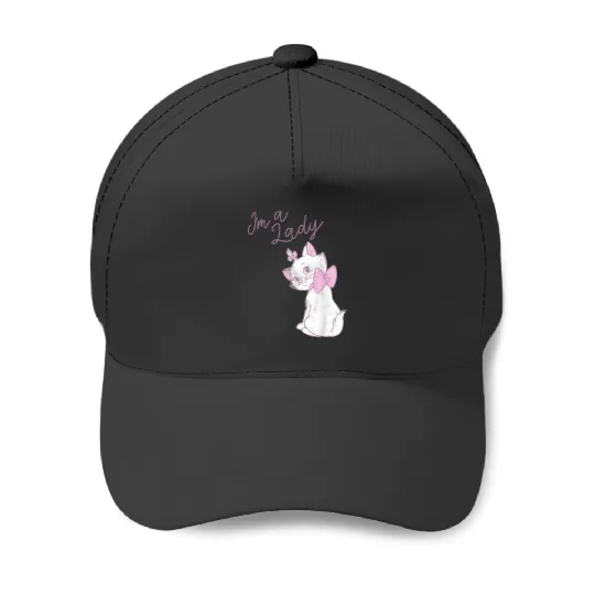 Disney The Aristocats Marie Im A Lady Text Baseball Caps