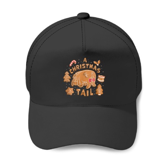 Disneyss Winnie The Pooh Eeyore Gingerbread A Christmas Tail Baseball Caps