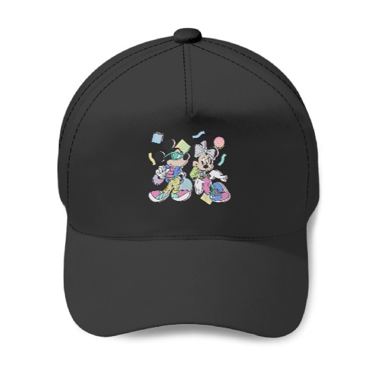 Discover Kids Disney Mickey And Friends Mickey Minnie Retro 80s Youth Baseball Caps