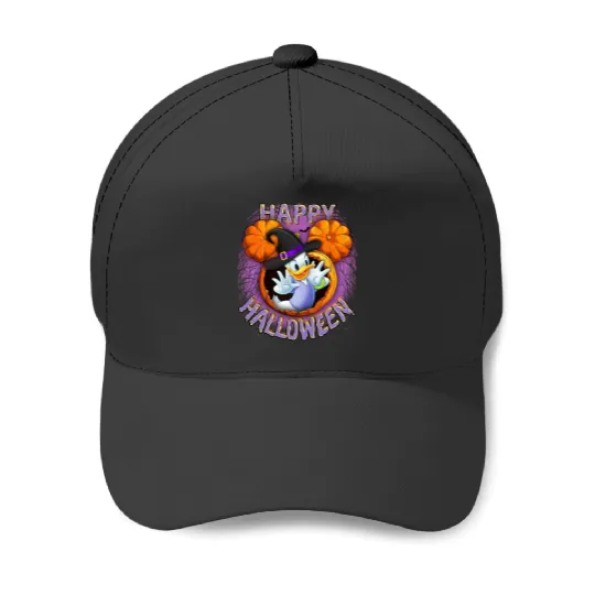 Daisy Duck Halloween Baseball Caps, Happy Halloween Baseball Caps, Daisy Halloween Baseball Caps, Disney Daisy Baseball Caps, Halloween Baseball Caps Women, Fall Baseball Caps