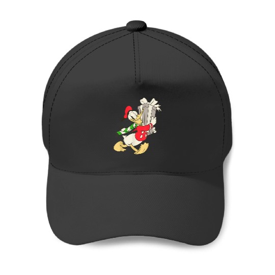 Discover Disney  Donald Duck with Holiday Present Baseball Caps