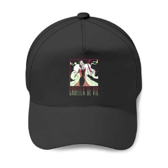 Discover Disney 101 Dalmatians Cruella De Vil Portrait Bo Baseball Caps