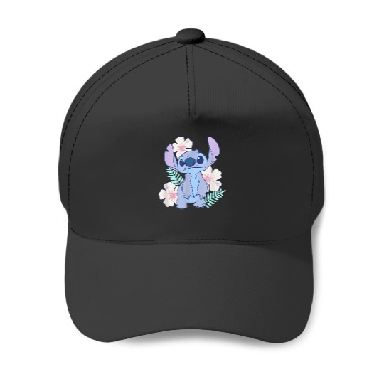Discover Disney Lilo Stitch Cute Face Hawaiian Flowers Po Baseball Caps