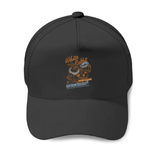 Discover Disney Alice In Wonderland White Rabbit Outlined Baseball Caps