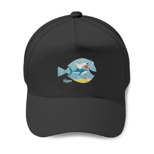 Disneyss Pixars Finding Dory Fish Frame Adventure Crew Logo Baseball Caps
