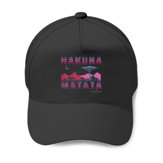 Disneyss The Lion King Hakuna Matata Moon And Mountains Baseball Caps