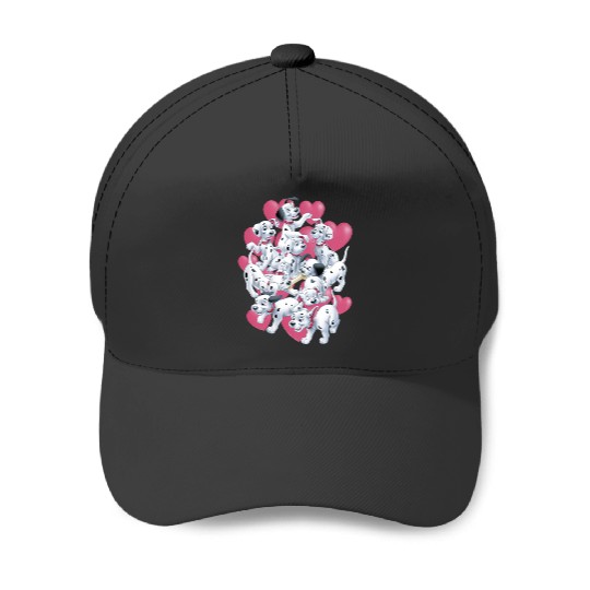Discover Disney 101 Dalmatians Valentines Day Puppies Hearts Baseball Caps