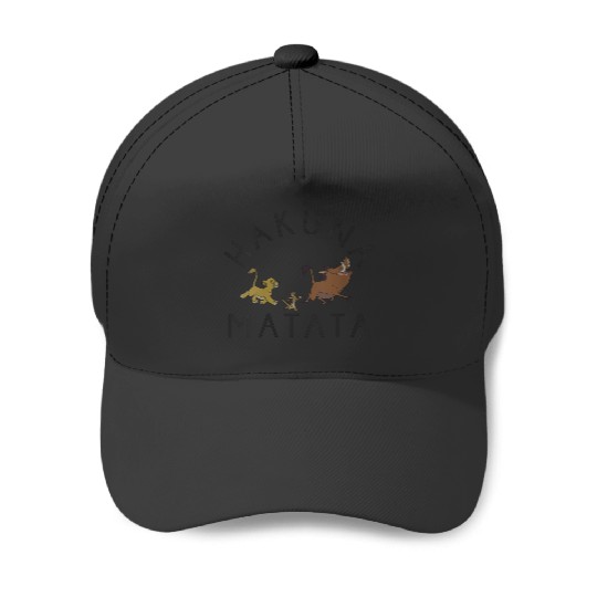 Disneyss Lion King Hakuna Matata Happy Group shots Portrait Baseball Caps
