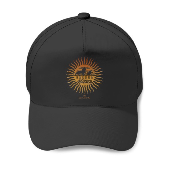 Disneyss The Lion King Sun Rays Gradient Hakuna Matata Baseball Caps