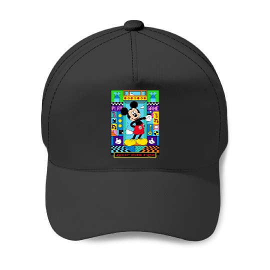 Discover Disney Mickey And Friends Jump Into Fun Retro Game Play Baseball Caps
