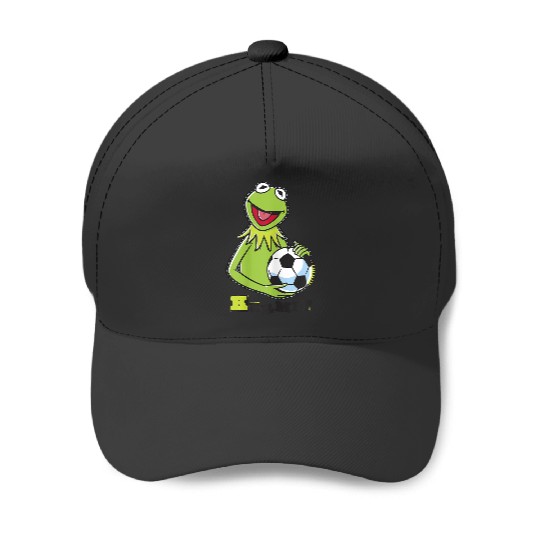 Disneyss The Muppets Kermit Soccer Ball Vintages Stencil Logo Baseball Caps