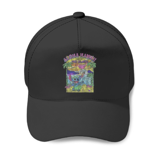 Discover Kids Disney Lilo Stitch Aloha Hawaii The Islands Beach Portrait Baseball Caps
