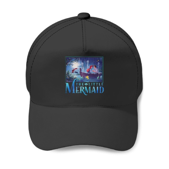Discover Disney The Little Mermaid Ariel & Eric Grotto Portrait Baseball Caps