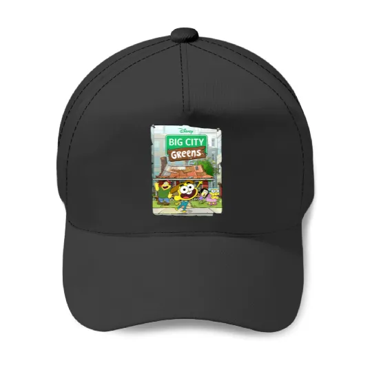Disney Big City Greens Poster Cricket and Family Baseball Caps