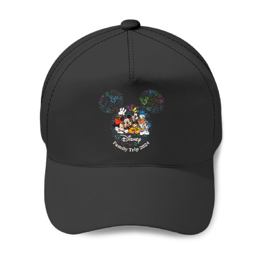 Disney Mickey Friends Fireworks Vacation Family Trip 2024 Baseball Caps