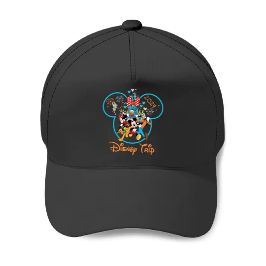 Mickey Mouse and Friends Family Disney Trip 2024 Matching , Donald Goofy Pluto Baseball Caps