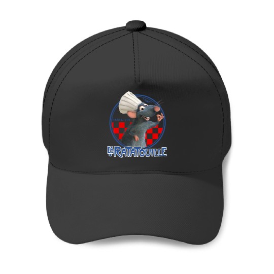 Disney Pixar Ratatouille Remy Chef Hat Portrait Graphic Tee Baseball Caps