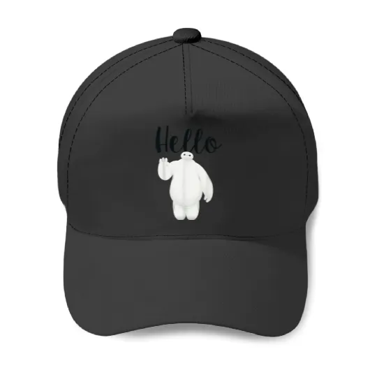 Disneyss Big Hero 6 Baymax Wave Hello Graphic Baseball Caps