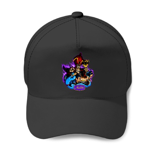 Disney Aladdin Jafar Genie Jasmine Art Graphic T Baseball Caps