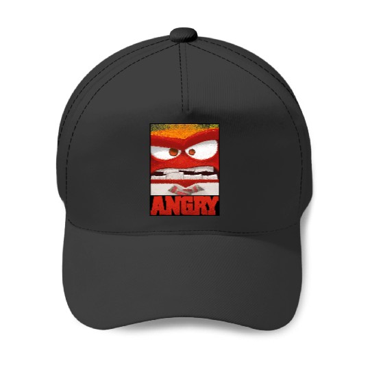 Disney Pixar Inside Out ANGRY Artistic Anger Retro Poster Baseball Caps