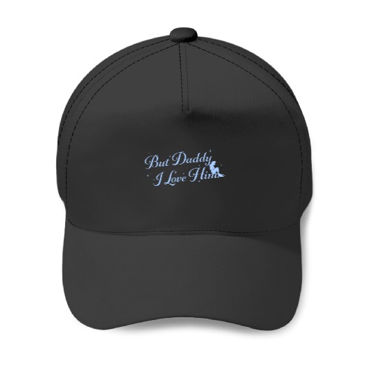 Disney The Little Mermaid But Daddy I Love Him Big Text Logo Baseball Caps