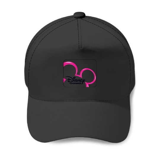 Disney Channel  Mickey Mouse Pink Retro 2000s Logo Baseball Caps