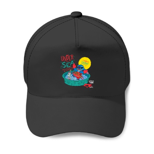 Disney 100 Stitch in Costume Little Mermaid Under the Sea Baseball Caps