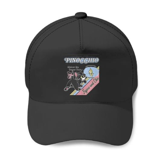 Disneyss Pinocchio Wishes Do Come True Figaro And Cleo Retro Baseball Caps