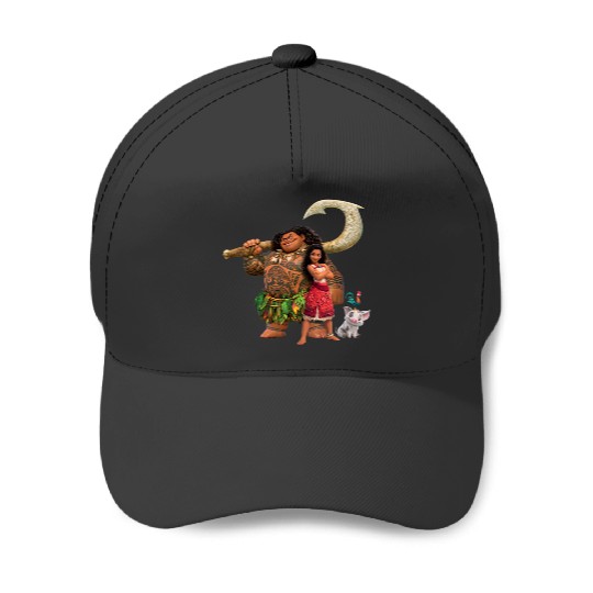 Disney Moana 2 Maui Pua Heihei Ready for a New Adventure Baseball Caps