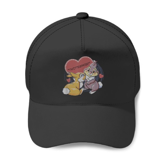 Disney Bambi Thumper Miss Bunny Valentines Day Baseball Caps