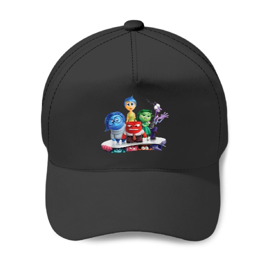 Disney pixars Inside Out 2 Emotional Group Movie Poster Baseball Caps