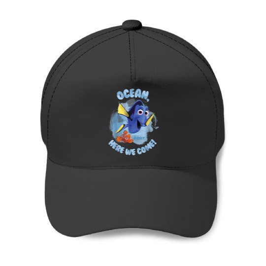 Disneyss Pixars Finding Dory Ocean Here We Come Watercolor Baseball Caps