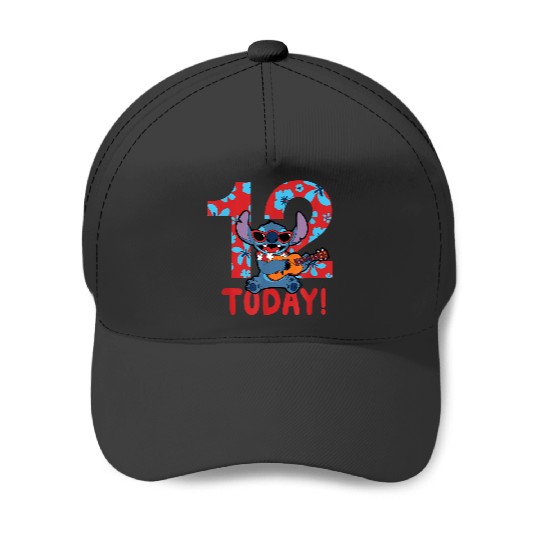 Disney Lilo Stitch Tropical Birthday 12 Years Old Today Baseball Caps