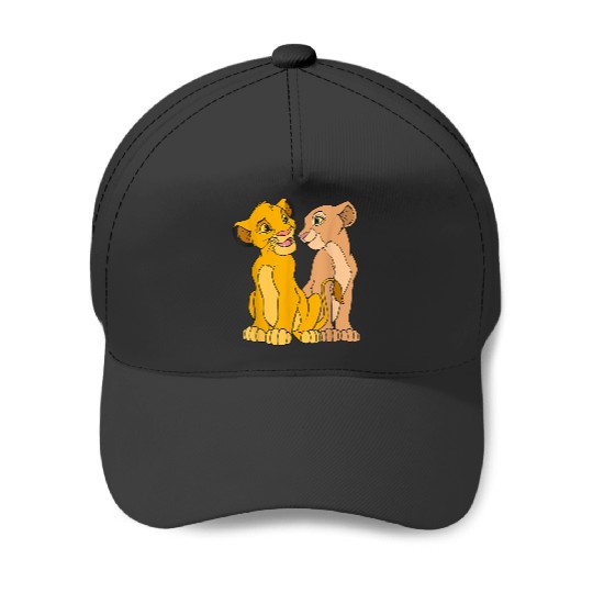 Disney The Lion King Young Simba and Nala Together T-Shirt T-Shirt Baseball Caps