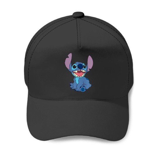Disney Lilo Stitch Cute Happy Stitch Pocket Logo Baseball Caps