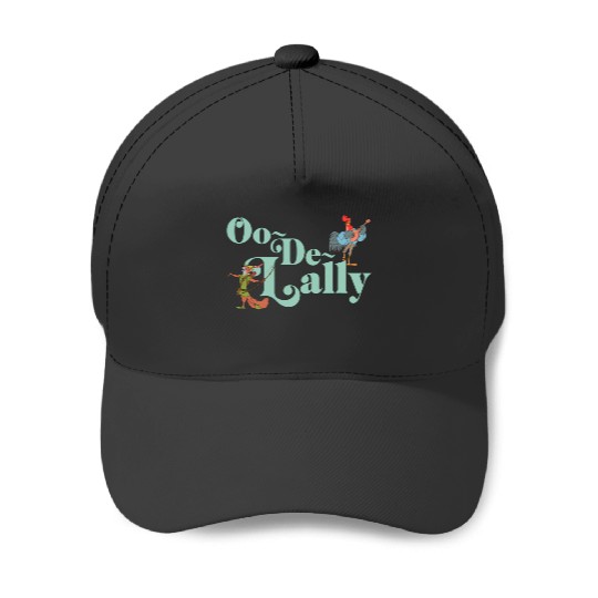 Disney Robin Hood Oo-De-Lally Iconic Quote Chest Text Logo Baseball Caps