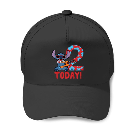 Kids Disney Lilo Stitch Tropical Birthday 2 Years Old Today Baseball Caps