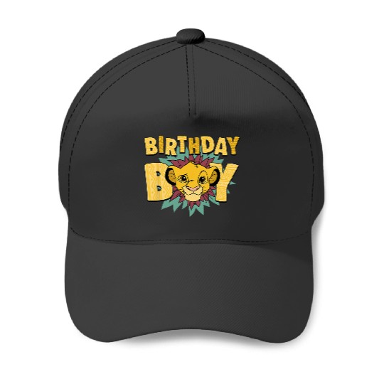 Disney The Lion King Birthday Boy Simba Big Face Chest Logo Baseball Caps