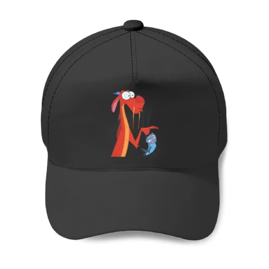 Disneyss Mulan Mushu Cricket Pocket Baseball Caps