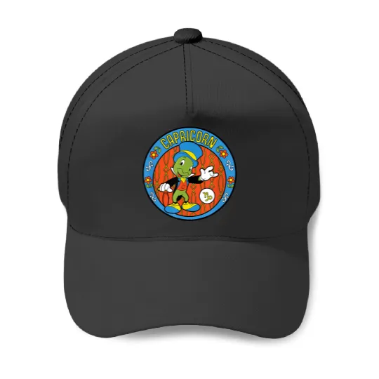 Disneyss Pinocchio Jiminy Cricket Zodiac Capricorn Baseball Caps
